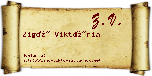 Zigó Viktória névjegykártya